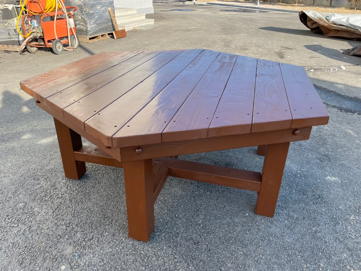 HSBT-목재 육각테이블