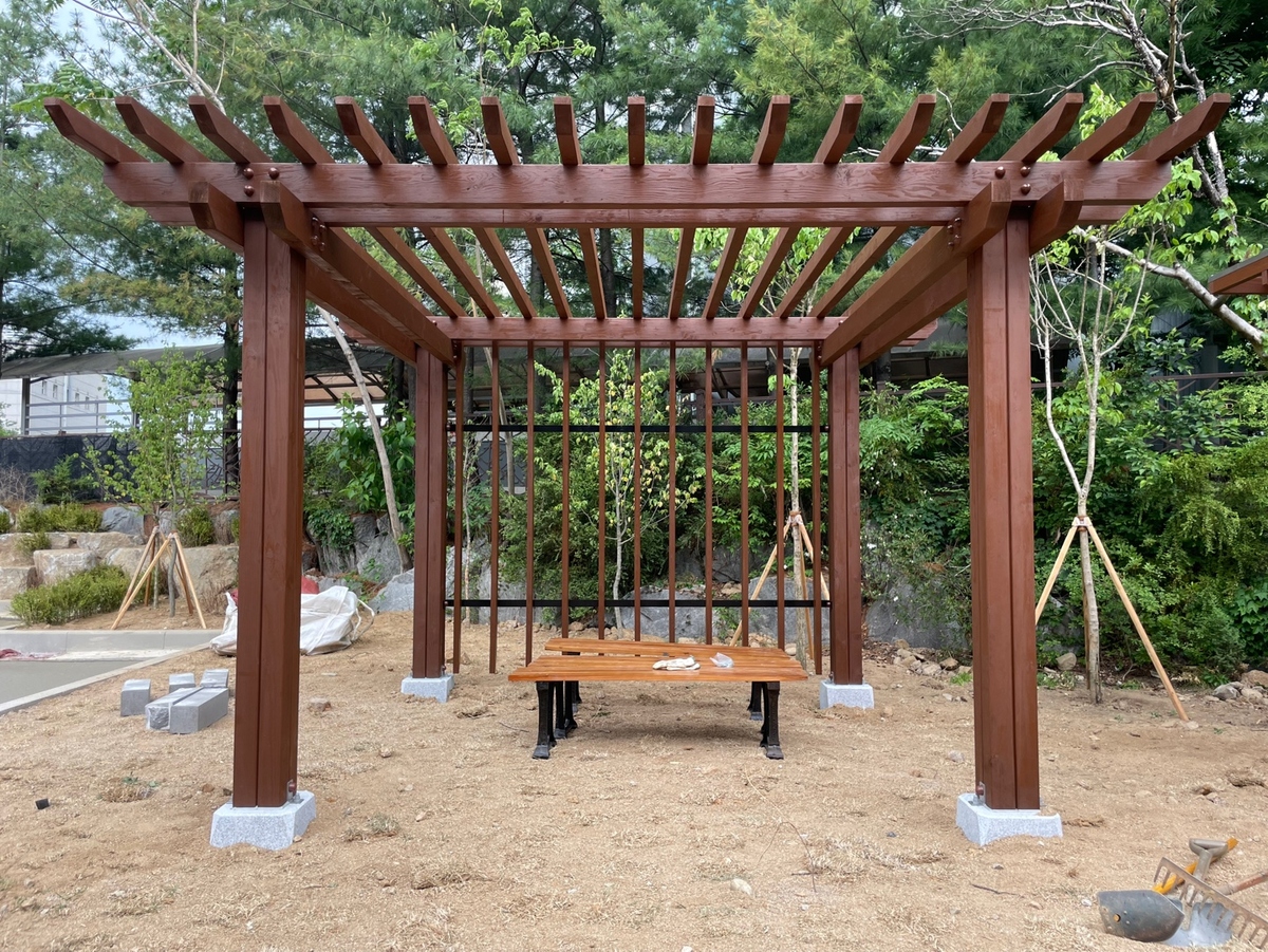 원주, 마트쉼터 목재평파고라 및 